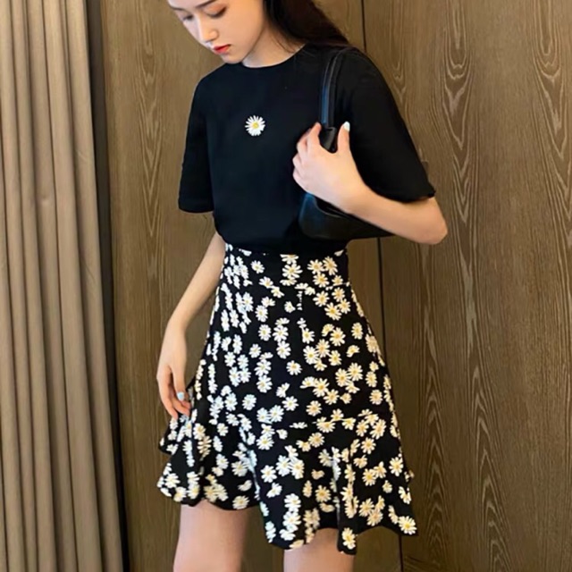 Set áo váy hoa cúc