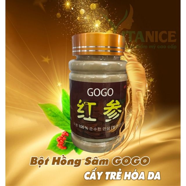(Q1-HCM) Hồng Sâm Gogo Hàn Quốc - Chuẩn loại 1 - Cấy Hồng Sâm Phi Kim Nano Tại Nhà
