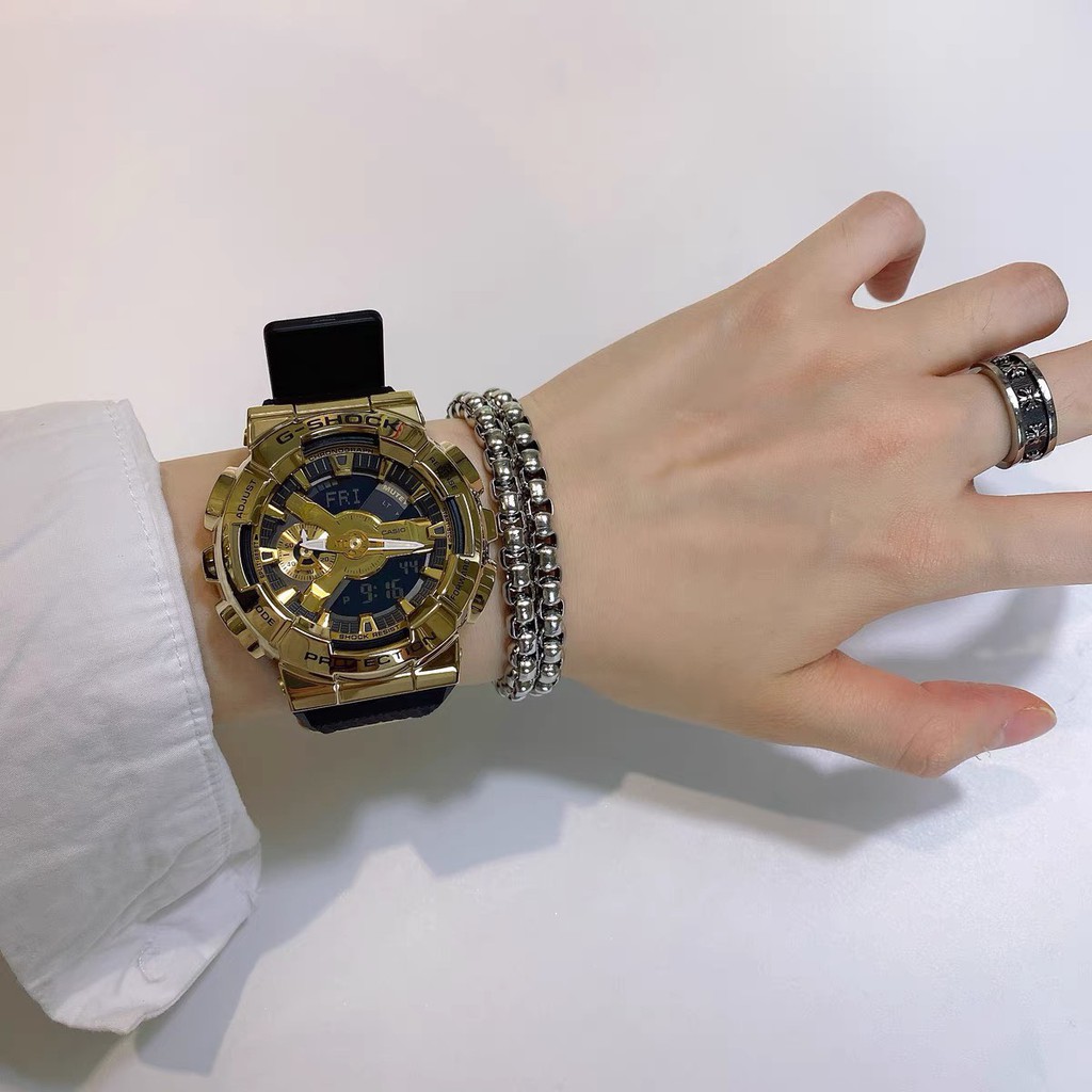 Vòng Tay Nam Mắt Xích Liên Kết Thép Không Gỉ Unisex Nam Nữ Phong Cách Hàn Quốc Thanh Lịch Đơn Giản