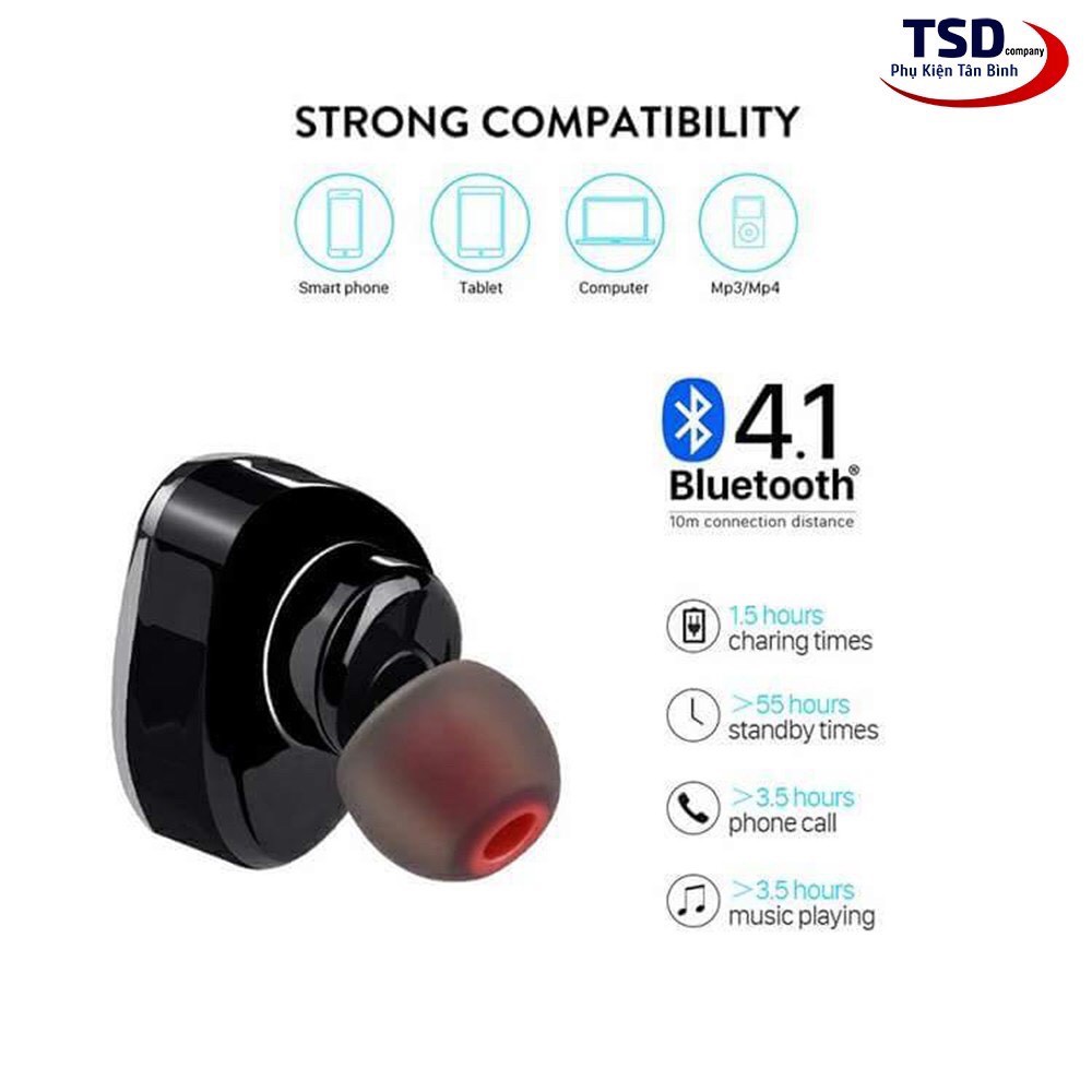 Tai Nghe Bluetooth Mini Hoco E7 Plus La Joie V4.2 - Hãng Phân Phối Chính Thức