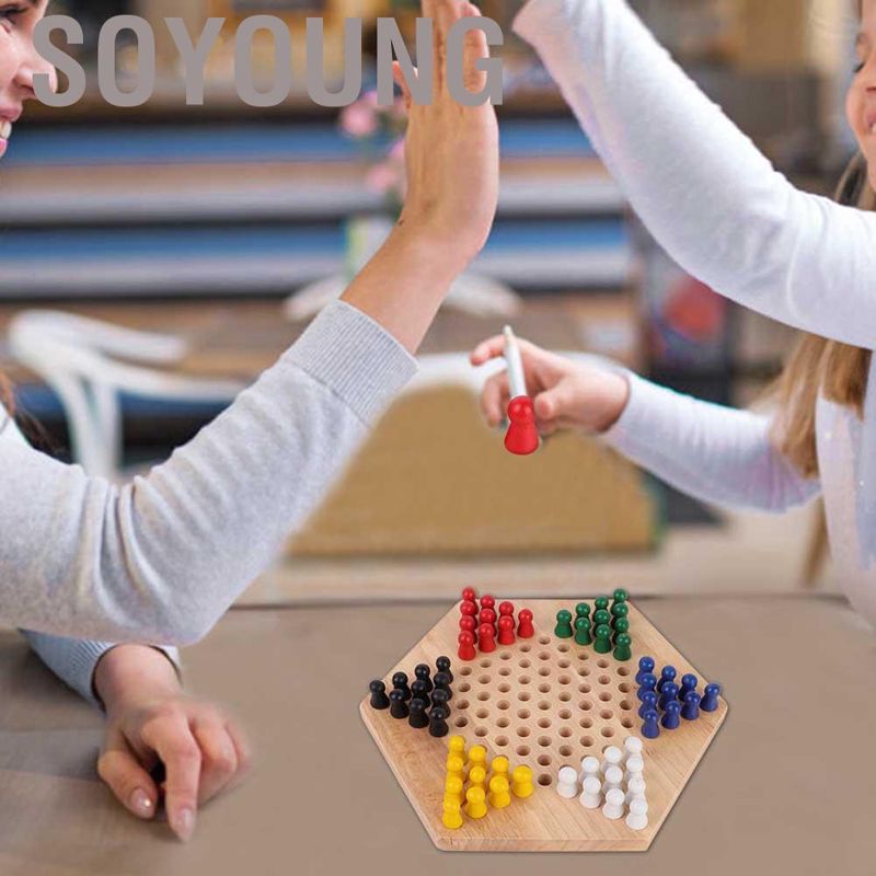 Bộ Trò Chơi Xếp Hình Kẻ Sọc Bằng Gỗ Cho Bé