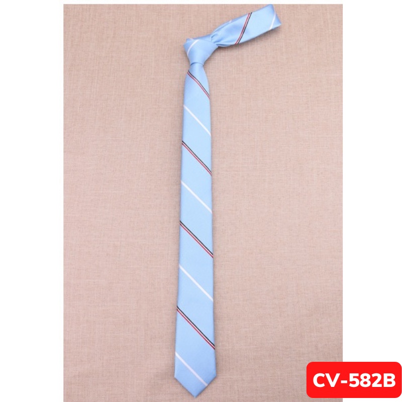 Cà vạt Nam bản nhỏ 5cm thời trang phong cách Hàn Quốc, Calavat sinh viên, Cavat chú rể, Cravat dự tiệc CV-582
