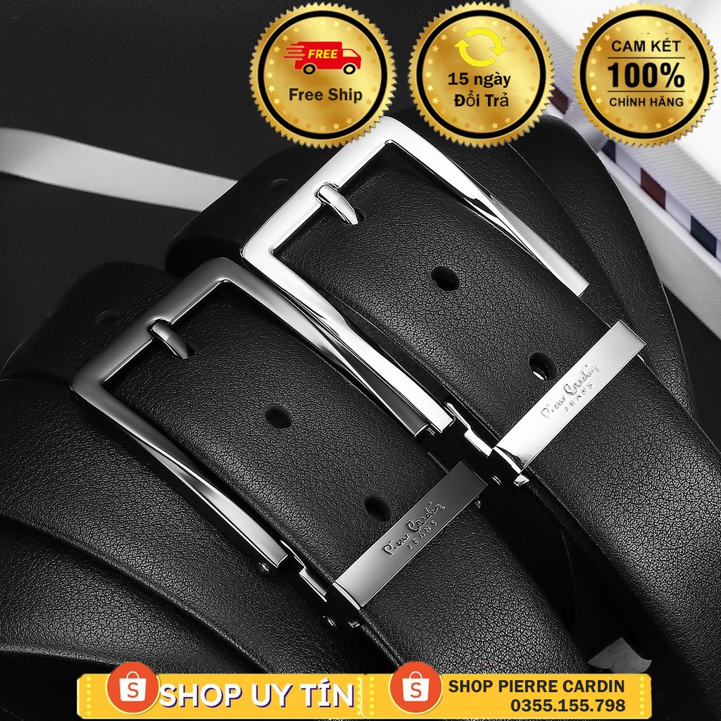 Thắt lưng xỏ Pierre Cardin hộp gỗ