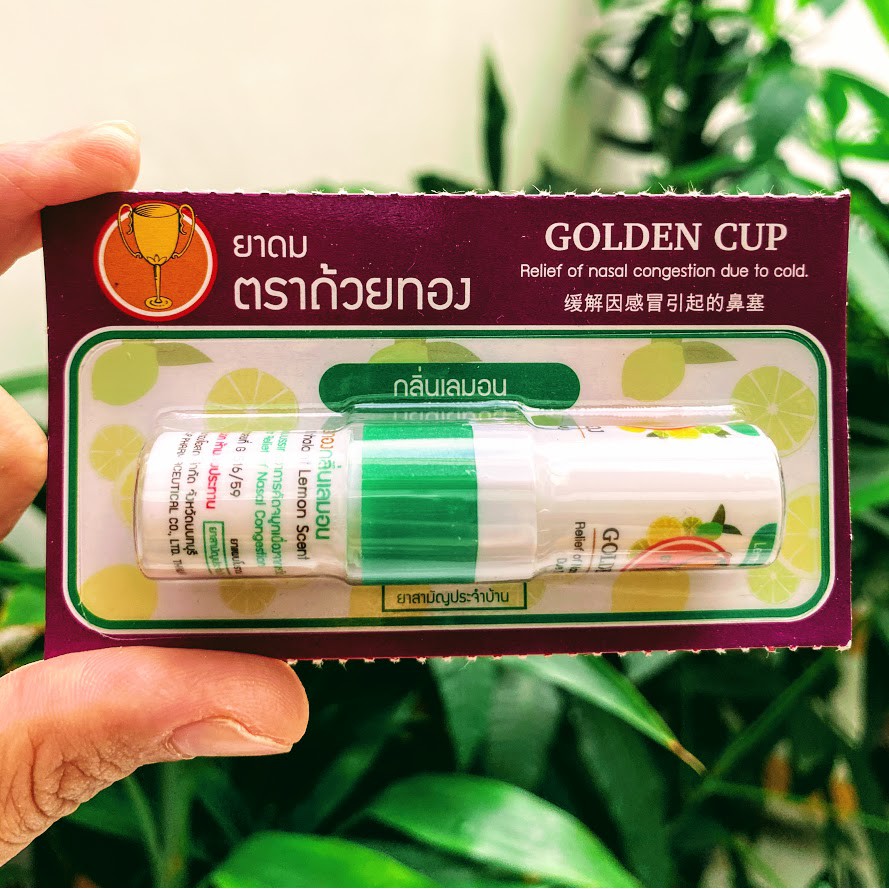 Ống Hít Thông Mũi 2 Đầu Trong 1 Golden Cup Thái Lan