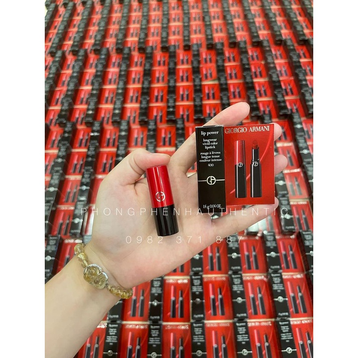 Son mini Giorgio Armani Lip Power 1.4g màu 400