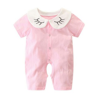 BODY SUIT HÀNG XUẤT - Body suit liền thân cộc đùi cotton mí hồng cho bé 5-11kg