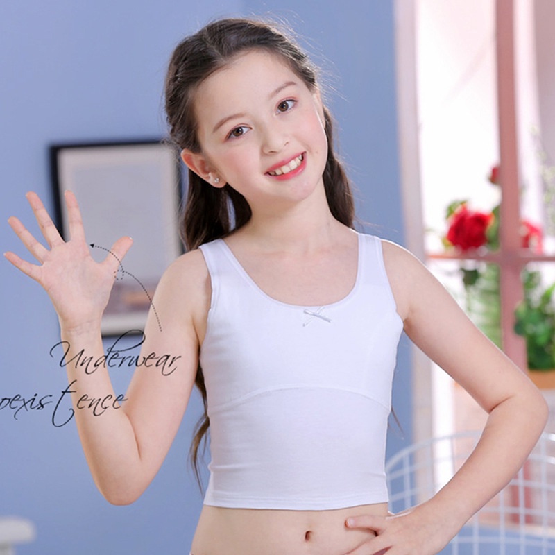 Áo Lót Cotton Hai Dây Xinh Xắn Dành Cho Nữ