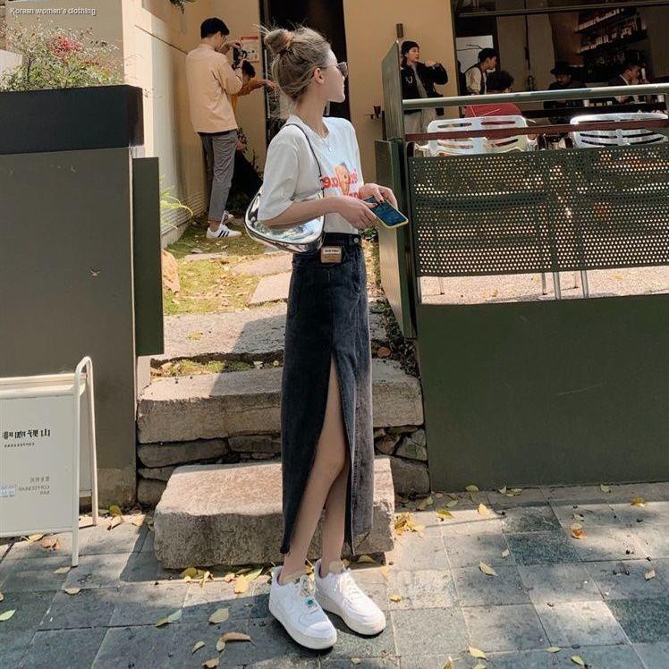 [Mã FADIRECT20 giảm 20K đơn 150K] Chân Váy Jeans Xẻ Tà Thời Trang Dành Cho Nữ | BigBuy360 - bigbuy360.vn