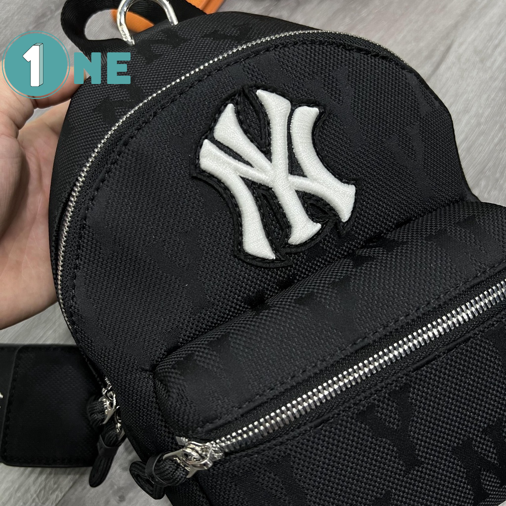 ( Chuẩn Hãng ) Balo Mini MLB NY Monogram Nylon Jacquard Backpack Full Tag Mac