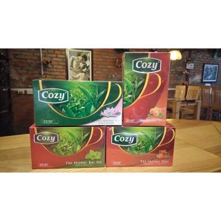 Trà túi lọc Cozy ( đào, dâu , bạc hà) hộp 40gr
