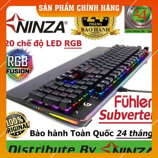 [SẴN HÀNG] Bàn phím cơ  Fuhlen Subverter led RGB - Blue Switch Black - Ninza phân phối [LỖI 1 ĐỔI 1]