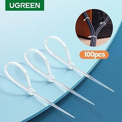 Dây thít nhựa Ugreen 80109 100 chiếc kích thước 150x2.5mm NW139 - hang chinh hang