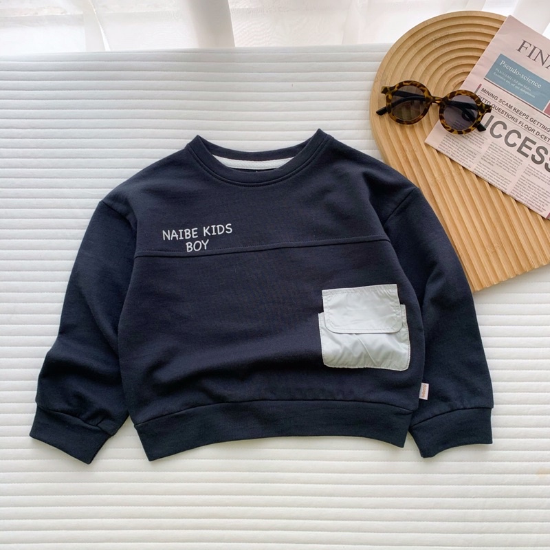 Áo thu đông dài tay nỉ da cá cho bé trai mặc đi học đi chơi