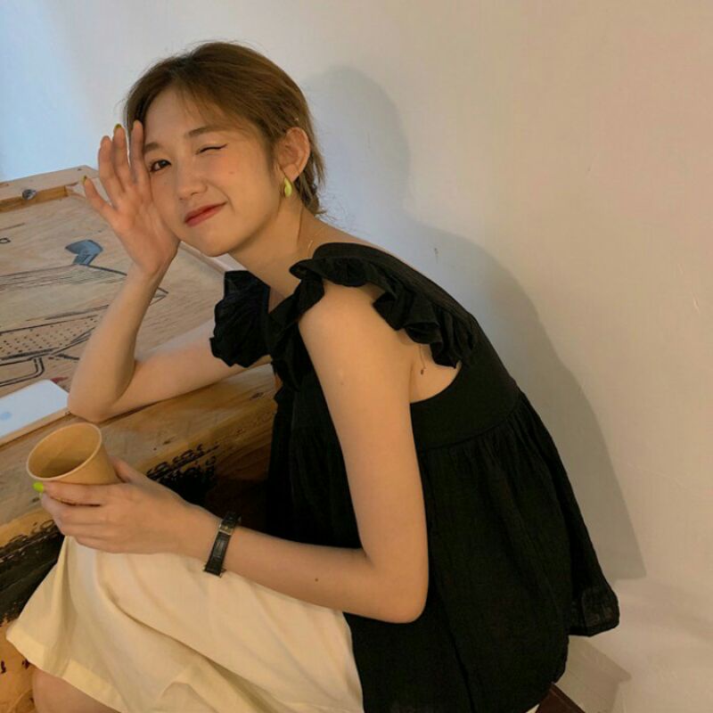 🌿Áo Babydoll Cánh Tiên Ngắn Tay Phong Cách Tiểu Thư Dễ Thương Ngọt Ngào - Mã: 456🌿TV - Fashion