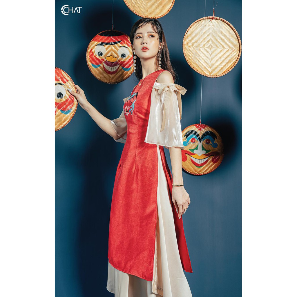 CCHAT Áo dài nơ vai Q32 | BigBuy360 - bigbuy360.vn