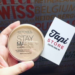 Phấn phủ Rimmel Stay Matte Long Lasting Pressed Powder
