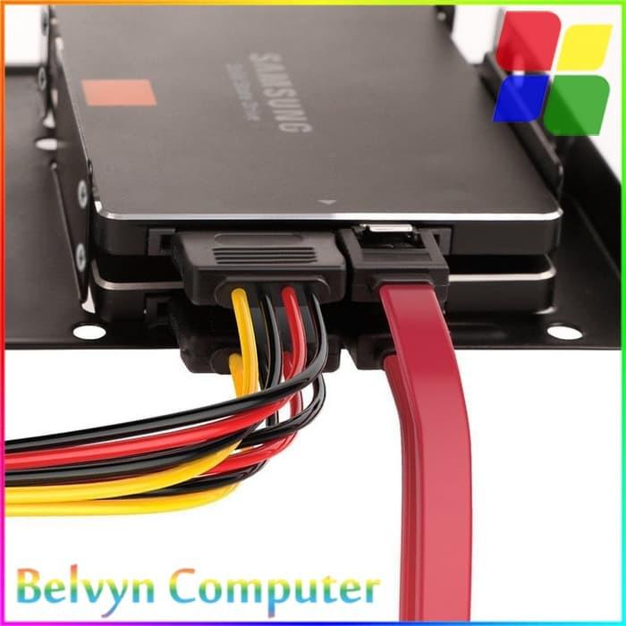 Ốp Khung Gắn Ổ Cứng Hdd Ssd 2.5 Inch Sang 3.5 Inch 2 Bay - Scm0002 Màu Đen | BigBuy360 - bigbuy360.vn