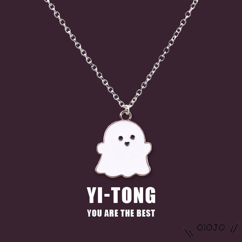 Vòng cổ Kim Loại Mặt Hình Con Ma Dễ Thương Cho Nữ