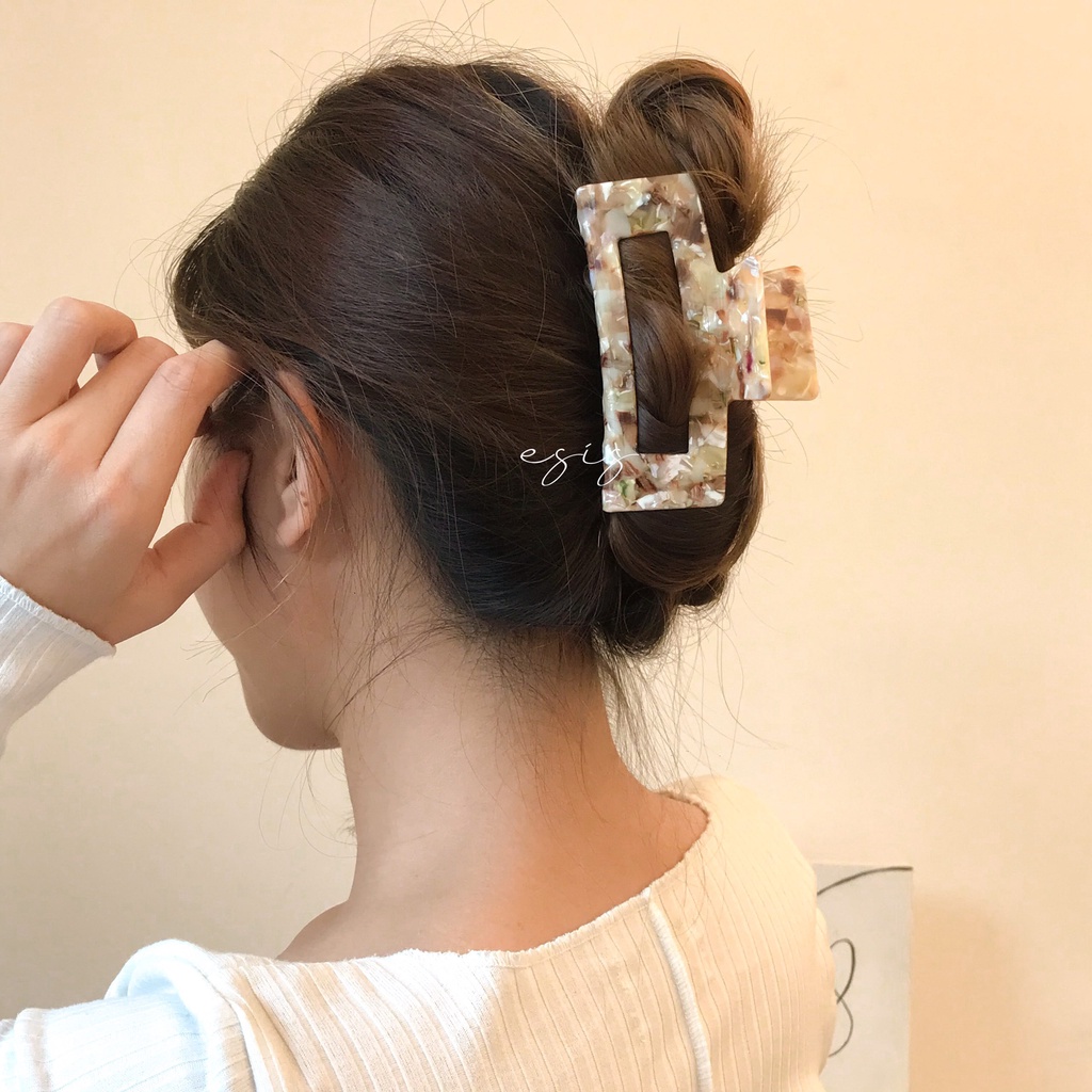 [ KEP34 ] KẸP GẮP TÓC NỮ HỌA TIẾT MARBLE HÀN QUỐC ESIS ACCESSORIES