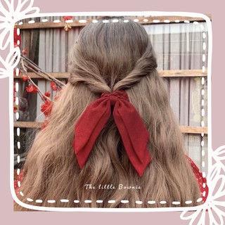 Cột tóc vải nơ đôi Petal Scrunchie