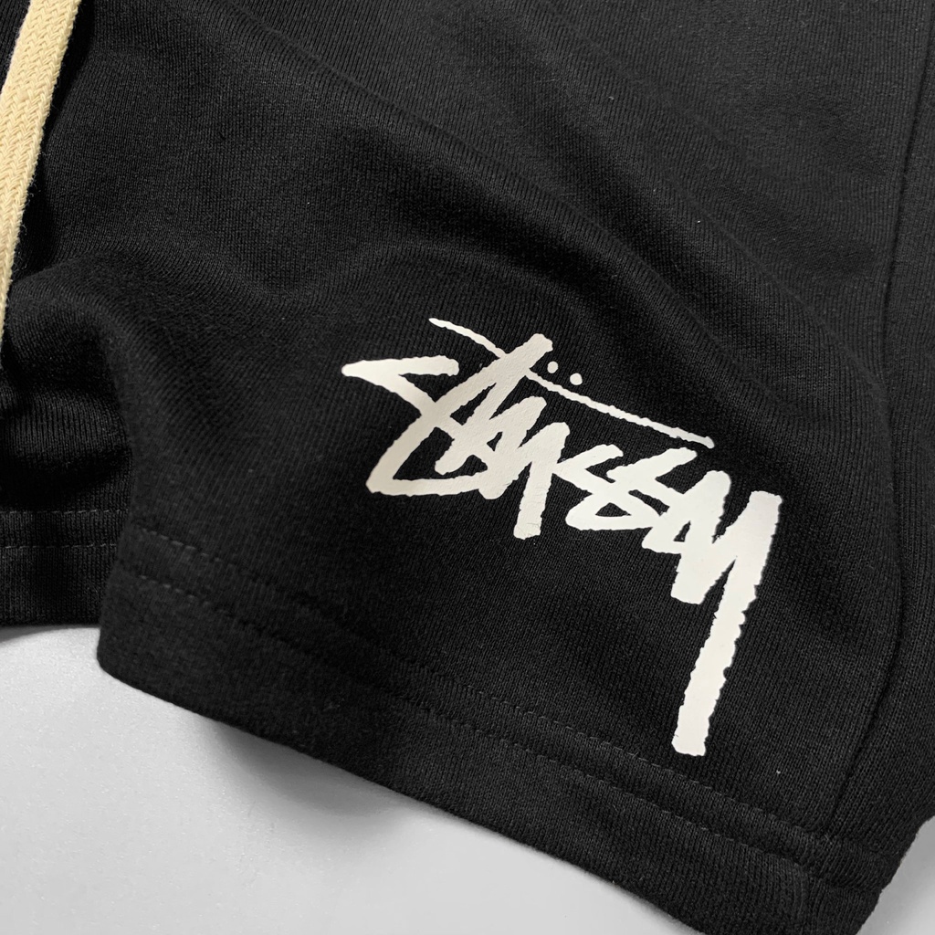 Quần short nỉ cotton Stussy , quần nam nữ unisex , Dwa.Unisex