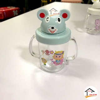 Bình hút tập uống nước cho bé Việt Nhật, có vạch chia, chống sặc, chống đổ, an toàn bo bé kho sỉ mb