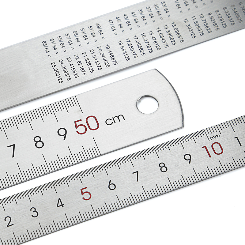 Thước đo hai mặt chính xác bằng thép không gỉ 15/20cm thước kẻ,thép thước,thước kẻ đa năng,thước kim loại