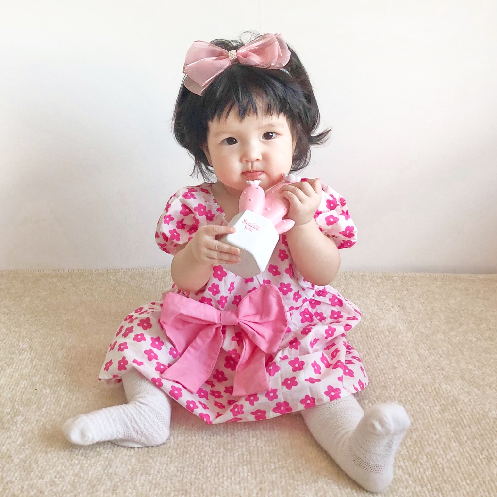 Soffnybaby Đầm Công Chúa Phong Cách Hàn Quốc Thời Trang Cho Bé Gái