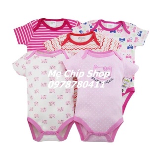 Set 5 body cộc tay bé gái xuất Mỹ