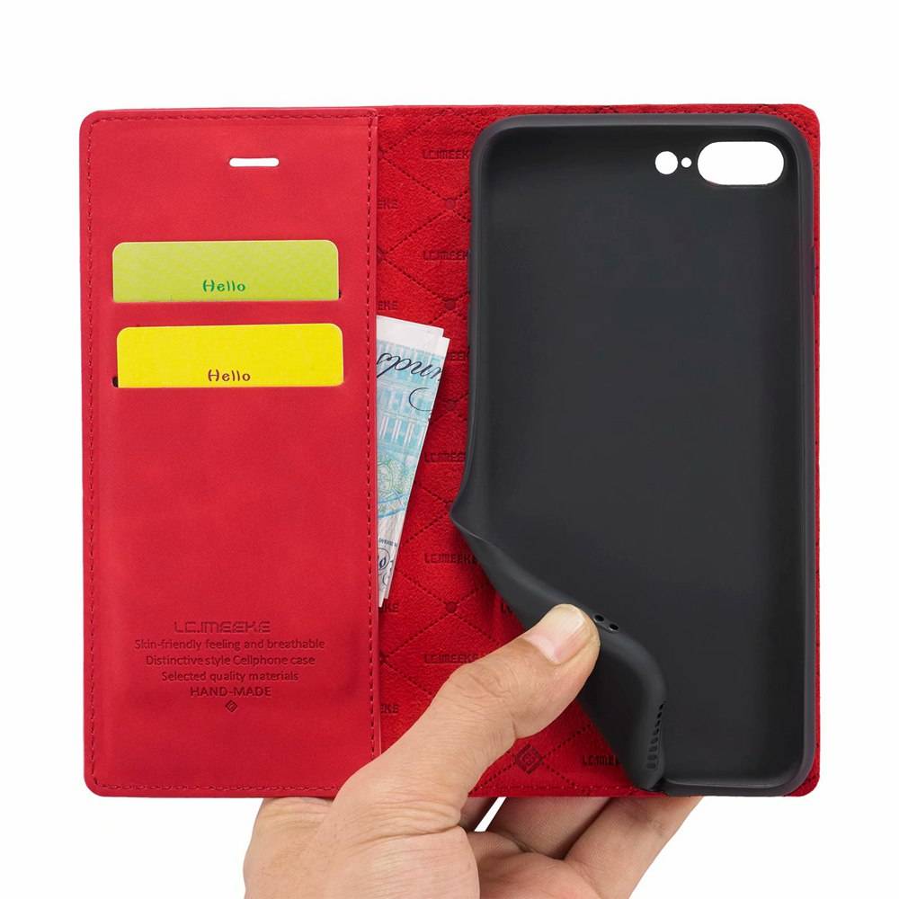 Bao da điện thoại nắp lật nam châm dạng ví thẻ 2 ngăn gấp đứng cho Iphone 6 6s 7 8 Plus SE 2020 X XS Max XR