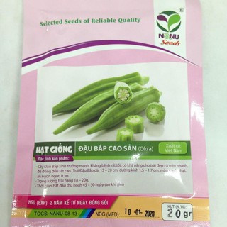 GÓI 20GR HẠT GIỐNG ĐẬU BẮP CAO SẢN SV NO 1 (TAY LÁ TÍM) UY TÍN, GIÁ RẺ, CHẤT LƯỢNG BÀ CON AN TÂM ƯƠM MẦM