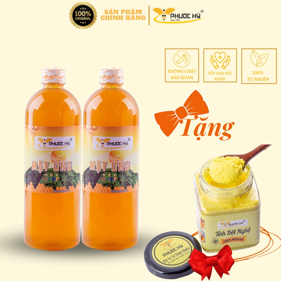 Mật ong đa hoa thực phẩm nguyên chất thiên nhiên 2 lít