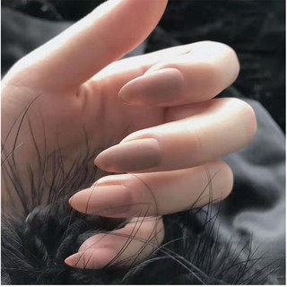 Bộ 24 Móng Tay Giả NuDe Nhọn  (keo dán )