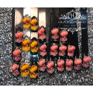 Hoa bột nail trang trí móng, 18k/1b Sen Đá hoa bột nail