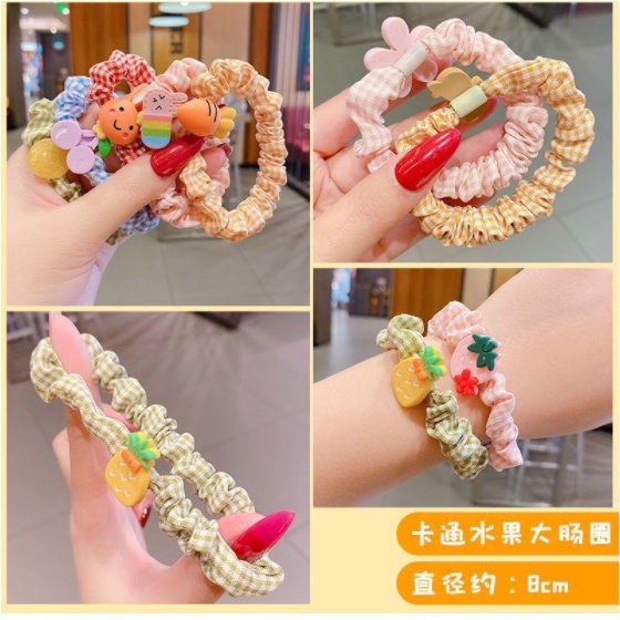 Dây buộc tóc Scrunchies phong cách Hàn Quốc co giãn thoải mái