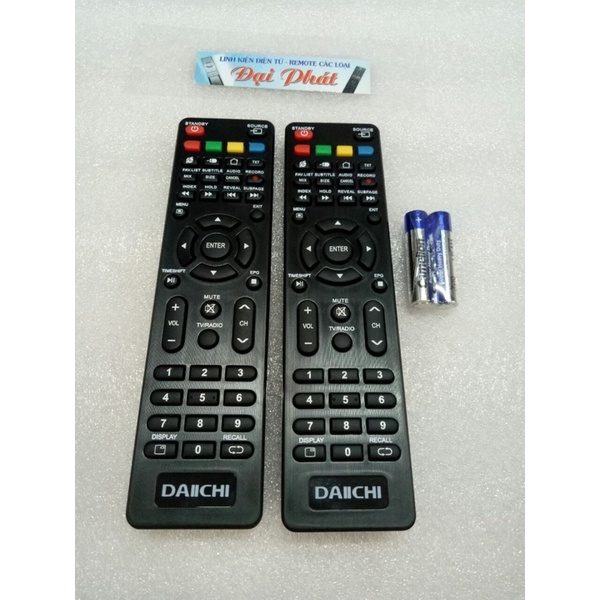 Điều Khiển Tivi Daiichi Smart Ngắn ( Hàng Chính Hãng Mới 100%)