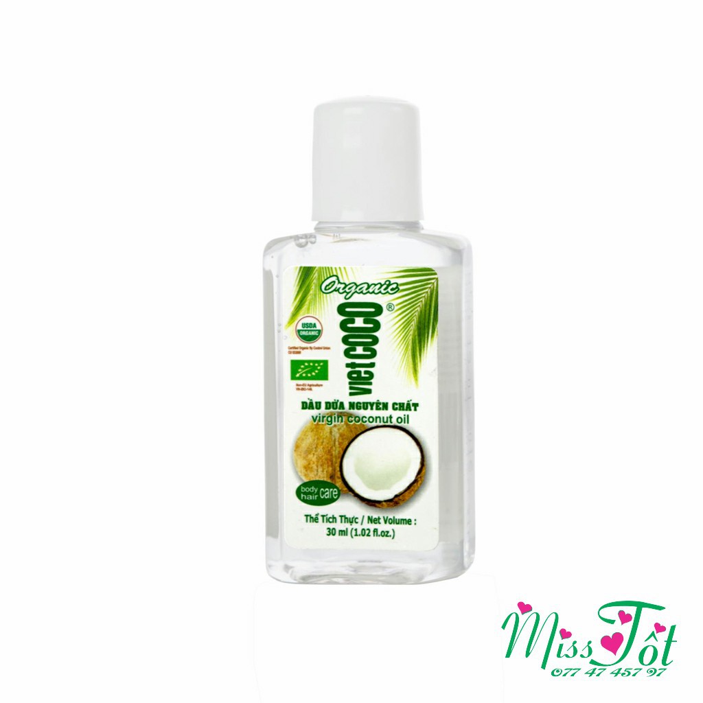 Dầu dừa nguyên chất 100% Vietcoco 30ml