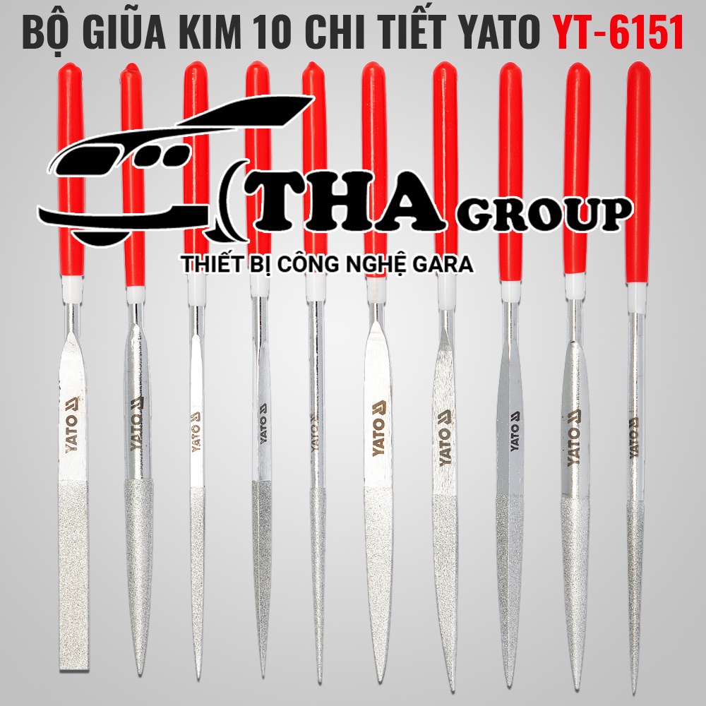 Bộ giũa kim 10 chi tiết Yato YT-6151