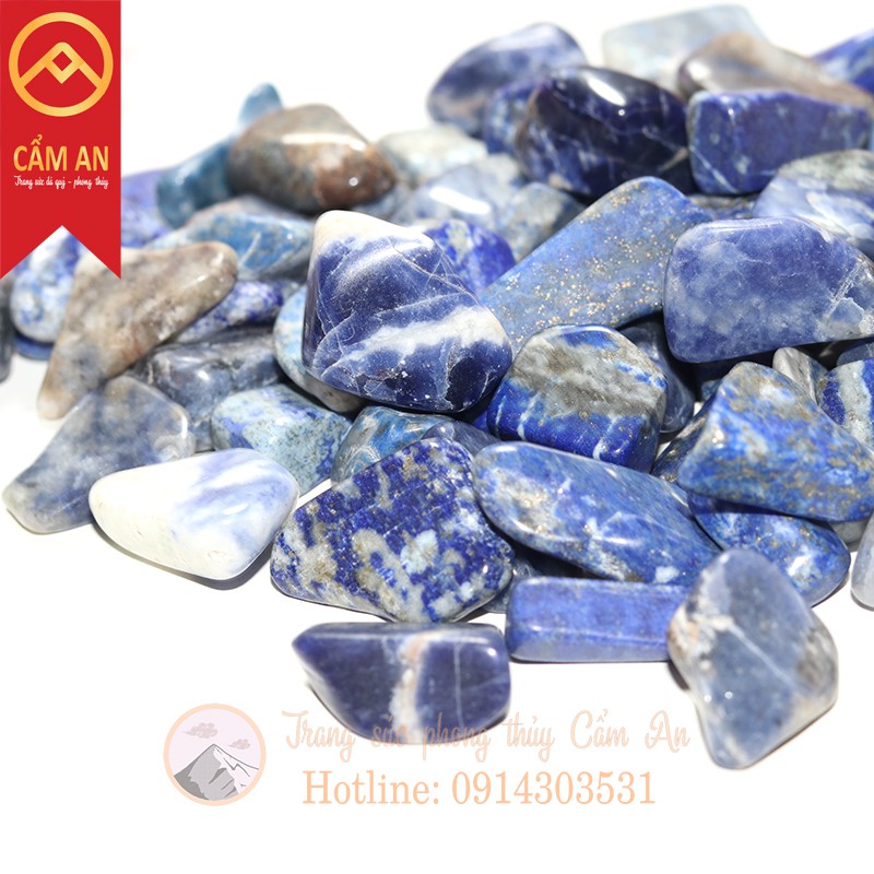 CAO CẤP Vụn Đá Lapis Lazuli Cho Thanh Tẩy Tarot Thiền Định