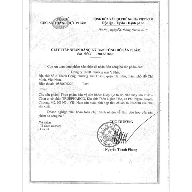 Diệp Lục Tố YPhuc- Hỗ trợ tốt cho hệ tiêu hóa, giảm táo bón, bổ xung chất xơ, kích thích hệ tiêu hóa (hộp 15 gói)