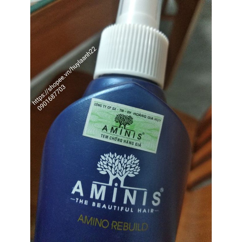 [tặng mặt nạ] xịt dưỡng tóc collagen Aminis CÔNG NGHỆ ITALY 220ml AZ008 mềm mượt, phục hồi tóc khô xơ
