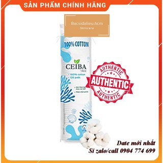 Bông Tẩy Trang Làm Sạch Da 100% Cotton Ceiba Tree 120 Miếng