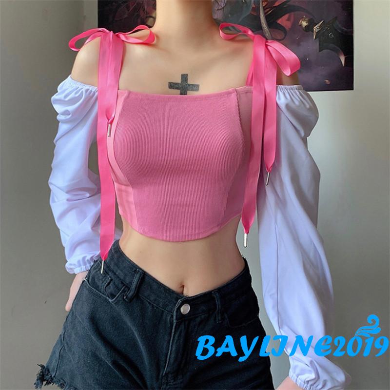 Áo Croptop Trễ Vai Quyến Rũ Dành Cho Nữ | BigBuy360 - bigbuy360.vn