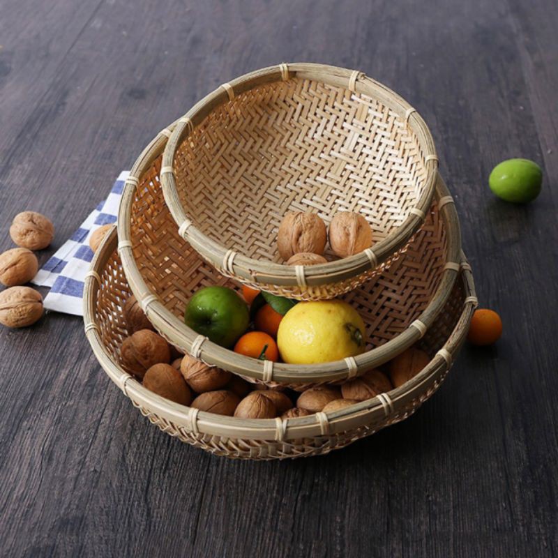 Rổ tre, rá tre loại to