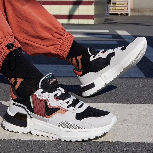 Giày thể thao Xtep mềm mại chống trượt thoáng khí phong cách cổ điển thời trang dành cho nam