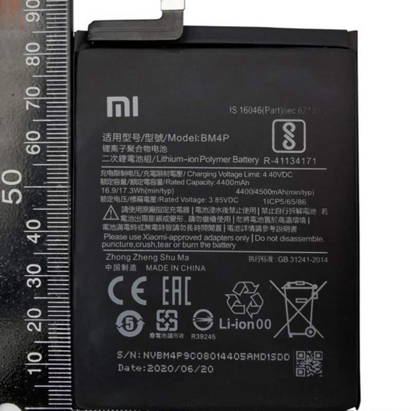 pin Mi Redmi K30, Poco X2 (BM4P) 3.85V 4500mAh bảo hành 6 tháng.