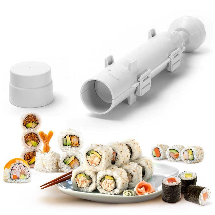 Ống nhựa hỗ trợ làm cơm cuộn/sushi nhanh chóng tiện lợi