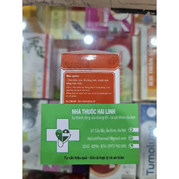 Viên uống giảm đau dạ dày Vị bảo khang TM⚡Tặng quà⚡Hộp 60 viên hỗ trợ giảm viêm dạ dày và tá tràng