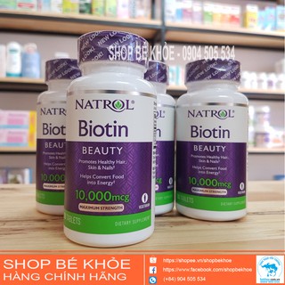 Biotin natrol 100v - viên uống chống rụng tóc natrol biotin 10000mcg mỹ - ảnh sản phẩm 4