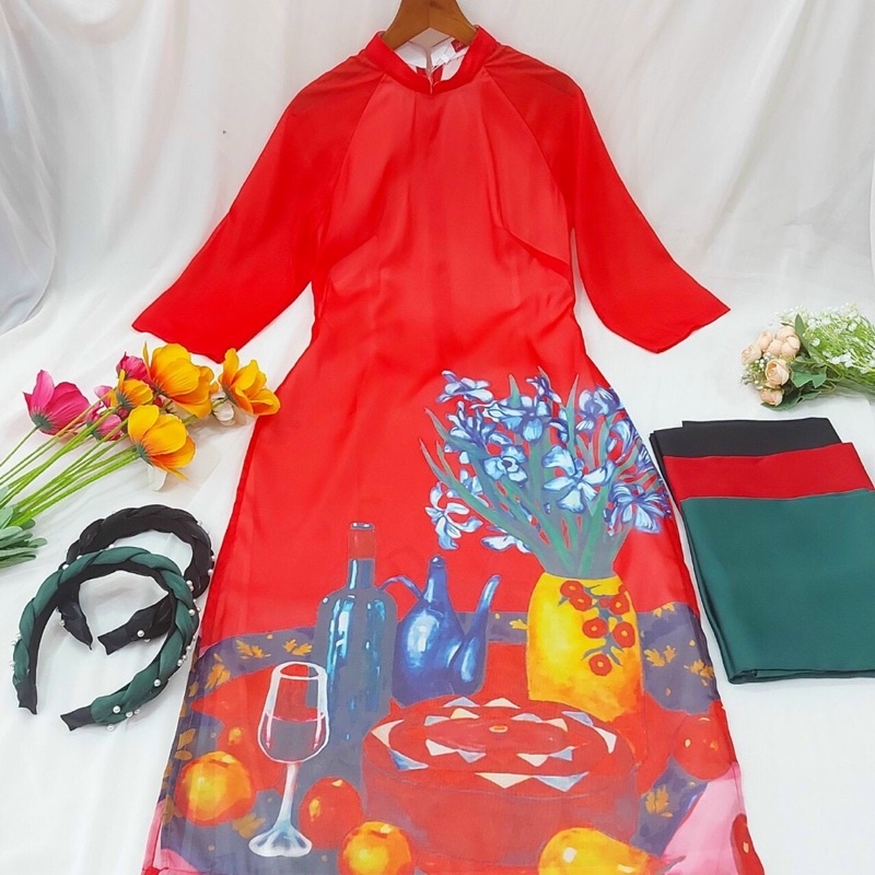 ÁO DÀI CÁCH TÂN IN 3D BÌNH HOA